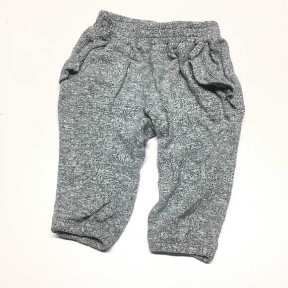 Baby Gap Ruffle Pocket Joggers Sz 3-6 m Baby Gap Sweatpants Grey - Picture 1 of 5